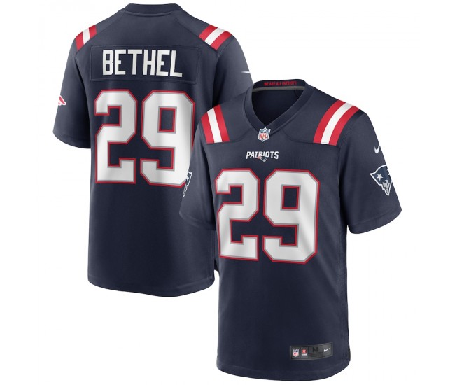 New England Patriots Justin Bethel Men's Nike Navy Game Jersey