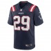 New England Patriots Justin Bethel Men's Nike Navy Game Jersey