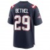 New England Patriots Justin Bethel Men's Nike Navy Game Jersey