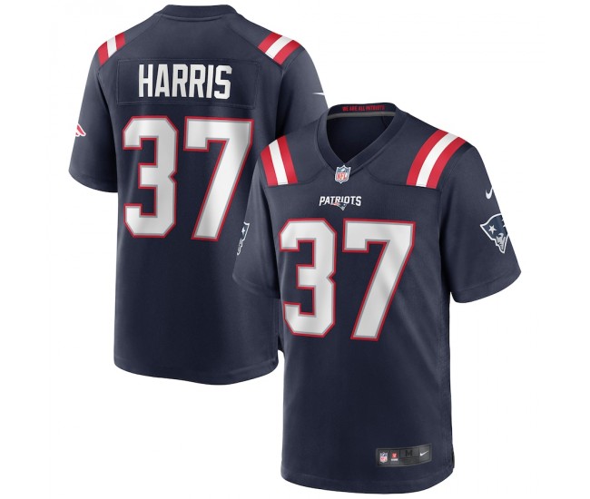 New England Patriots Damien Harris Men's Nike Navy Game Jersey