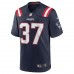 New England Patriots Damien Harris Men's Nike Navy Game Jersey