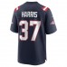 New England Patriots Damien Harris Men's Nike Navy Game Jersey