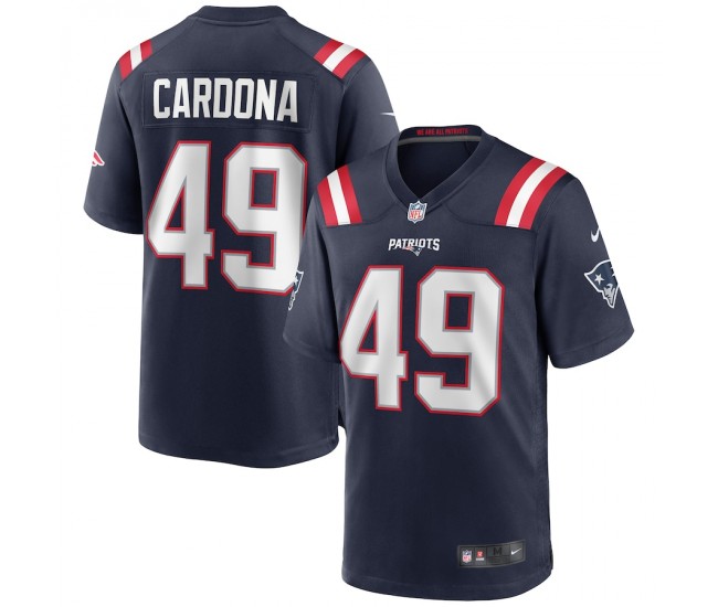 New England Patriots Joe Cardona Men's Nike Navy Game Jersey