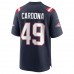 New England Patriots Joe Cardona Men's Nike Navy Game Jersey