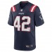 New England Patriots J.J. Taylor Men's Nike Navy Team Game Jersey