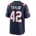 New England Patriots J.J. Taylor Men's Nike Navy Team Game Jersey