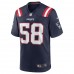 New England Patriots Anfernee Jennings Men's Nike Navy Team Game Jersey