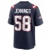 New England Patriots Anfernee Jennings Men's Nike Navy Team Game Jersey