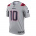 New England Patriots Mac Jones Men's Nike Gray Inverted Legend Jersey