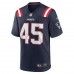 New England Patriots Cameron McGrone Men's Nike Navy Game Jersey