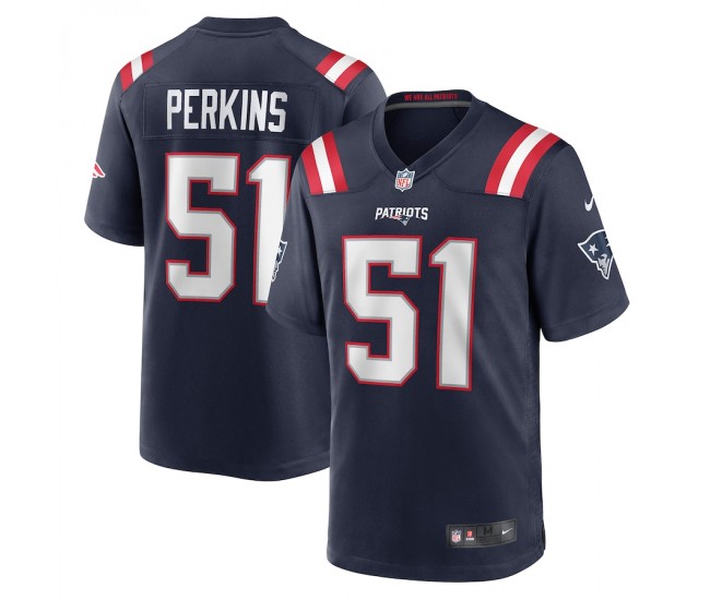 New England Patriots Ronnie Perkins Men's Nike Navy Game Jersey