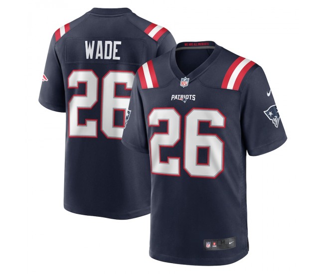 New England Patriots Shaun Wade Men's Nike Navy Game Jersey