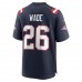 New England Patriots Shaun Wade Men's Nike Navy Game Jersey