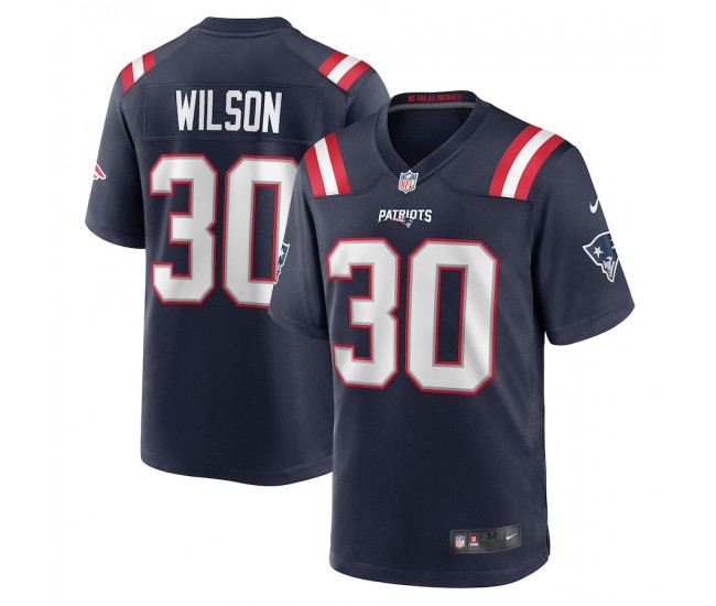 New England Patriots Mack Wilson Men's Nike Navy Game Jersey