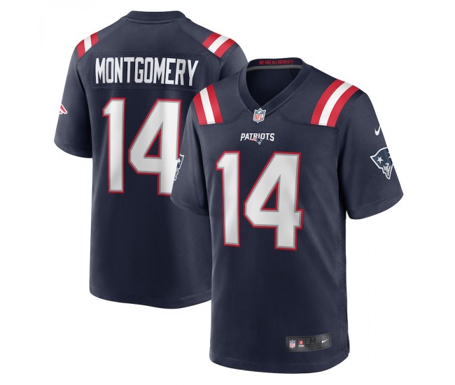 New England Patriots Ty Montgomery Men's Nike Navy Player Game Jersey