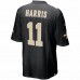 New Orleans Saints Deonte Harris Men's Nike Black Game Player Jersey