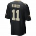 New Orleans Saints Deonte Harris Men's Nike Black Game Jersey