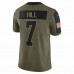 New Orleans Saints Taysom Hill Men's Nike Olive 2021 Salute To Service Limited Player Jersey