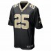 New Orleans Saints Ken Crawley Men's Nike Black Game Jersey