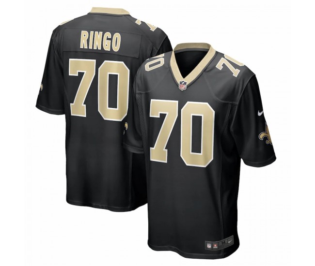 New Orleans Saints Christian Ringo Men's Nike Black Game Jersey