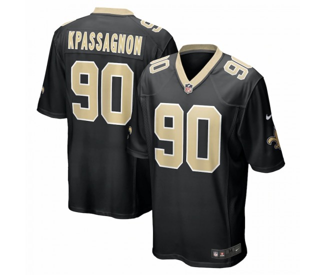 New Orleans Saints Tanoh Kpassagnon Men's Nike Black Game Jersey