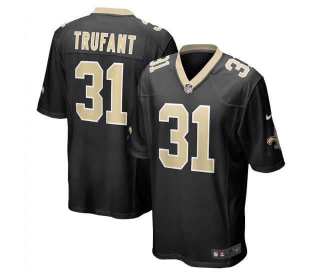 New Orleans Saints Desmond Trufant Men's Nike Black Game Player Jersey