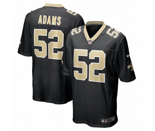 New Orleans Saints Montravius Adams Men's Nike Black Game Jersey