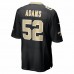 New Orleans Saints Montravius Adams Men's Nike Black Game Jersey