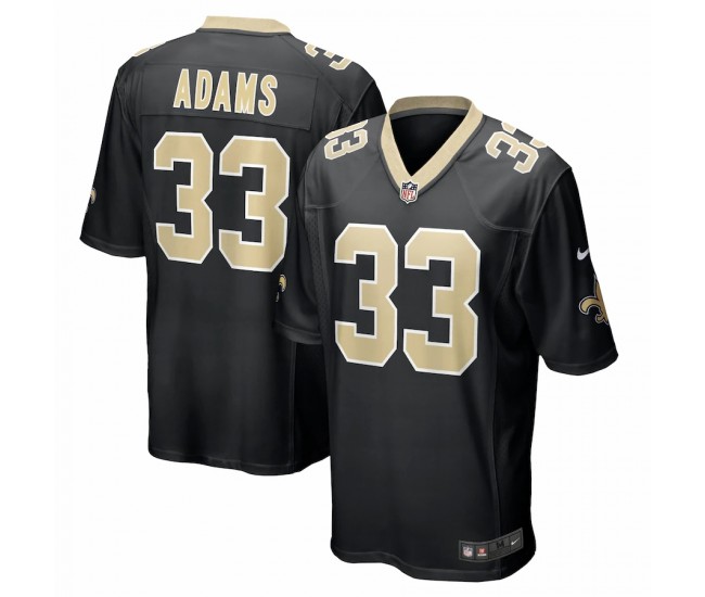 New Orleans Saints Josh Adams Men's Nike Black Game Jersey