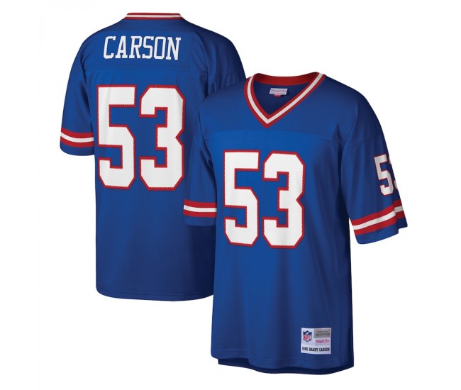 New York Giants Harry Carson Men's Mitchell & Ness Royal Legacy Replica Jersey