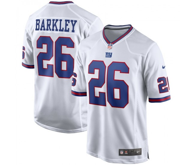 New York Giants Saquon Barkley Men's Nike White Alternate Game Jersey