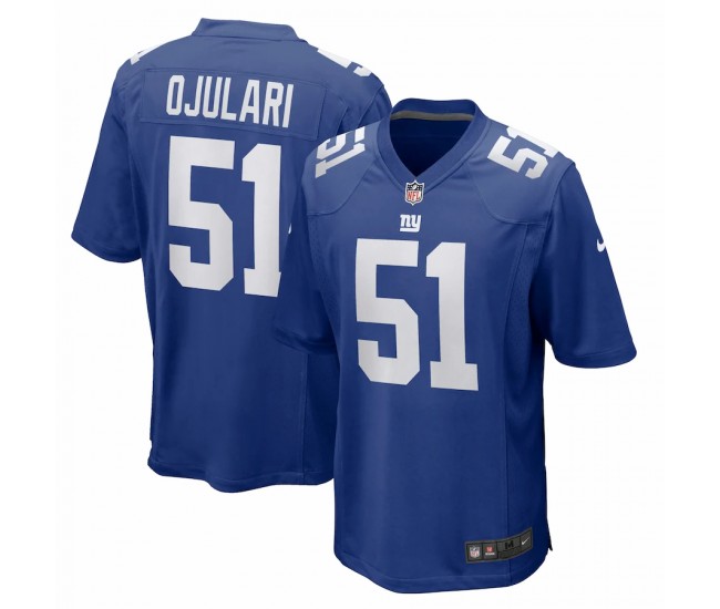 New York Giants Azeez Ojulari Men's Nike Royal Game Jersey