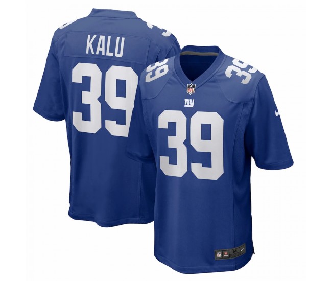 New York Giants Joshua Kalu Men's Nike Royal Game Player Jersey