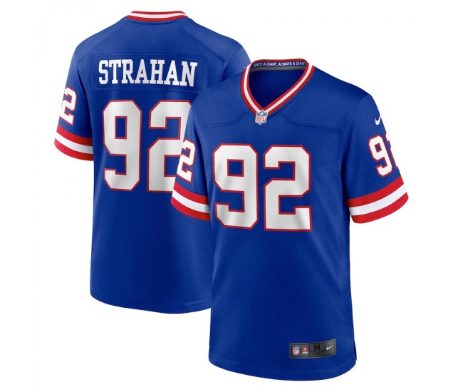 New York Giants Michael Strahan Men's Nike Royal Classic Retired Player Game Jersey