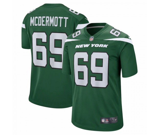 New York Jets Conor McDermott Men's Nike Gotham Green Game Jersey