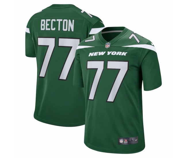 New York Jets Mekhi Becton Men's Nike Gotham Green Player Game Jersey