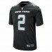 New York Jets Zach Wilson Men's Nike Stealth Black Game Jersey