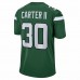 New York Jets Michael Carter II Men's Nike Gotham Green Game Jersey