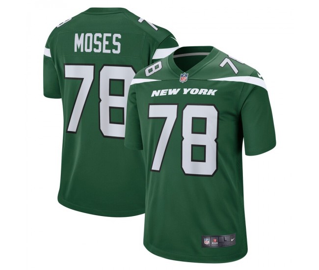 New York Jets Morgan Moses Men's Nike Gotham Green Game Jersey