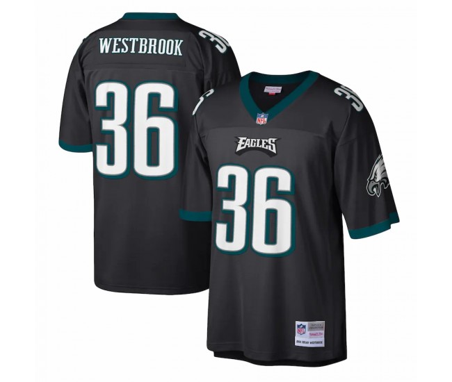 Philadelphia Eagles Brian Westbrook Men's Mitchell & Ness Black Legacy Replica Jersey