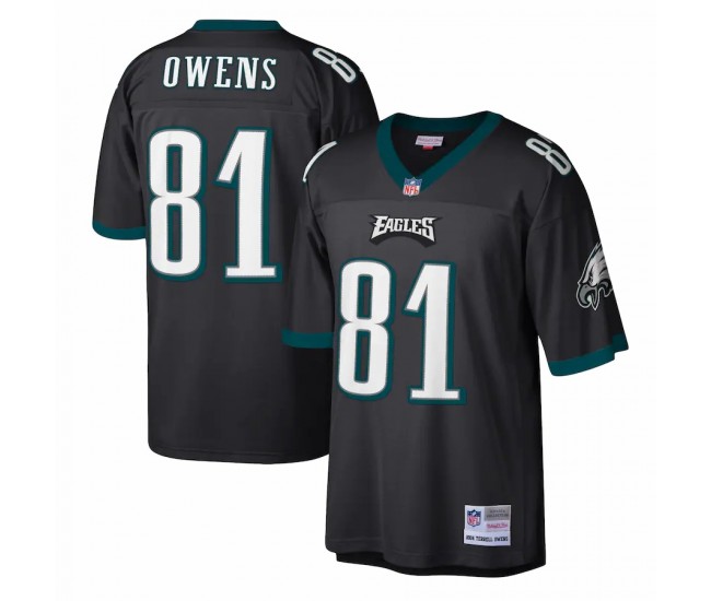 Philadelphia Eagles Terrell Owens Men's Mitchell & Ness Black Legacy Replica Jersey