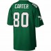 Philadelphia Eagles Cris Carter Men's Mitchell & Ness Kelly Green Legacy Replica Jersey