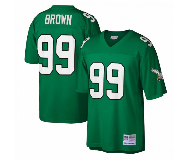 Philadelphia Eagles Jerome Brown Men's Mitchell & Ness Kelly Green Legacy Replica Jersey