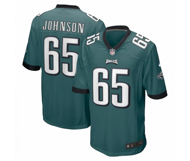 Philadelphia Eagles Lane Johnson Men's Nike Midnight Green Game Jersey