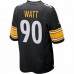 Pittsburgh Steelers T.J. Watt Men's Nike Black Game Player Jersey