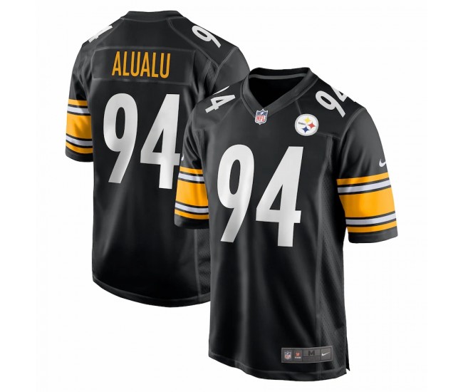 Pittsburgh Steelers Tyson Alualu Men's Nike Black Game Jersey