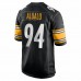 Pittsburgh Steelers Tyson Alualu Men's Nike Black Game Jersey