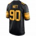 Pittsburgh Steelers T.J. Watt Men's Nike Black Alternate Game Player Jersey