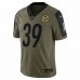 Pittsburgh Steelers Minkah Fitzpatrick Men's Nike Olive 2021 Salute To Service Limited Player Jersey