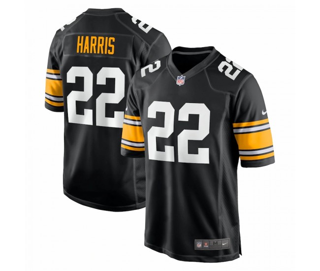 Pittsburgh Steelers Najee Harris Men's Nike Black Game Player Jersey